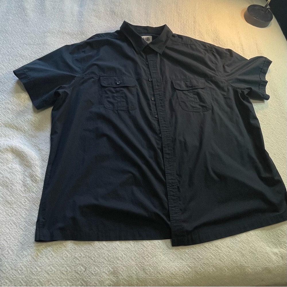 Men's‎ Navy Short Sleeve Shirt Size 3 XL ~ Business Casual or Professional